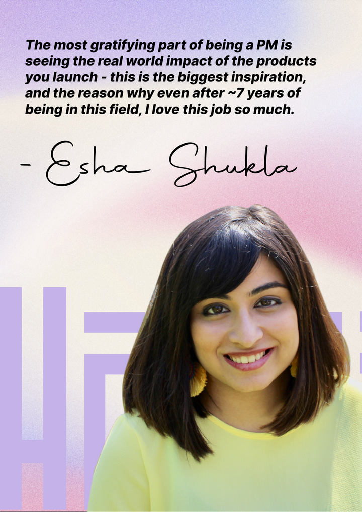 Esha Shukla - Product Manager @WhatsApp, ex- @Meetup, @Citibank