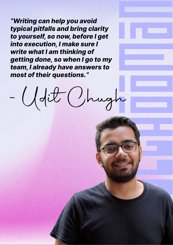 Udit Chugh- Co-founder @pawfect and Product Manager @Zeta, Ex- @Onecard, @Papertrue